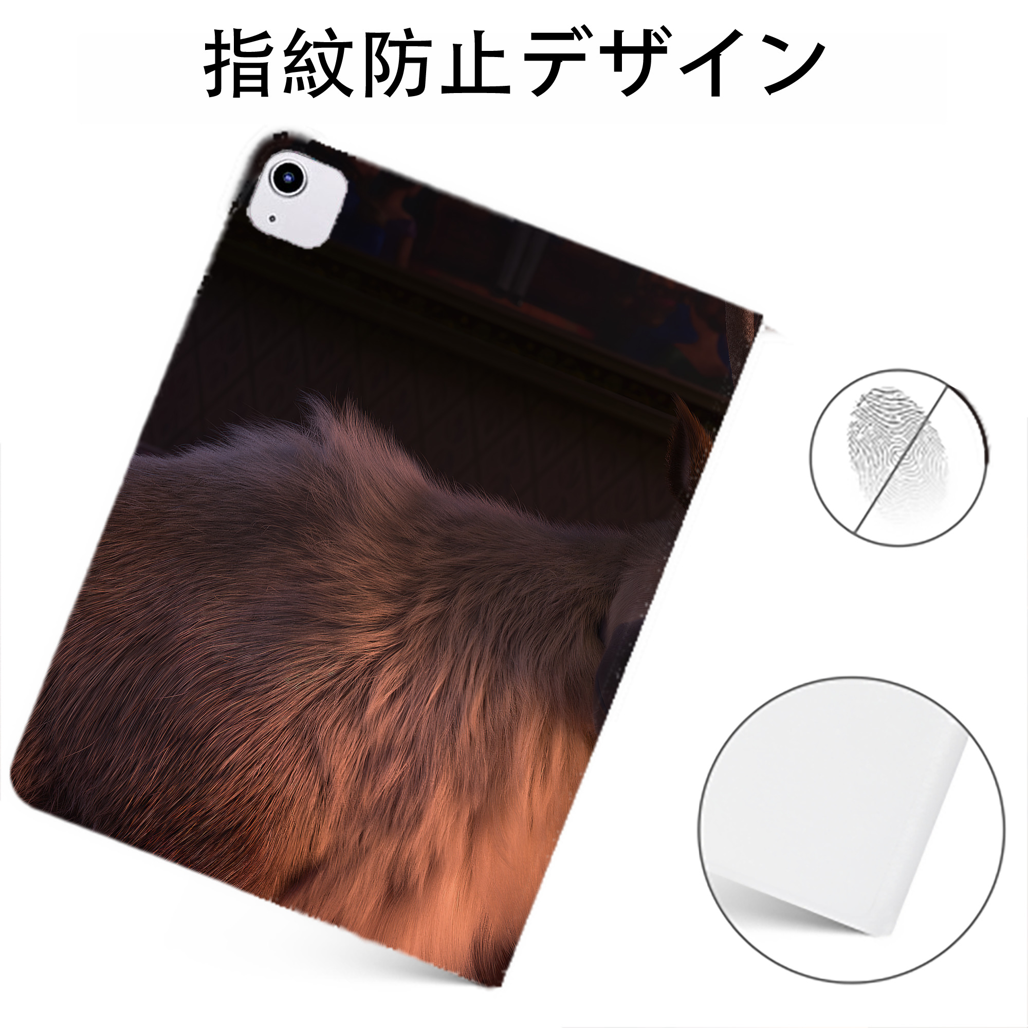 （画像用） アナと雪の女王 アンナ エルサ Frozen Anna Elsa IPadケース ペンホルダー付き ブックスタイルデザイン